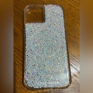 iPhone 14 case white sparkle